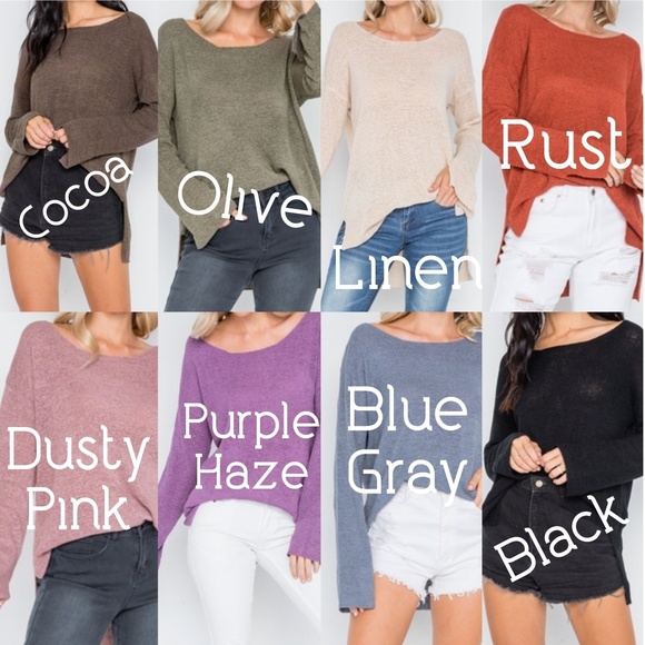 Hollywood Lightweight Knit Sweater (Linen) - Picture 6 of 6